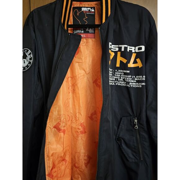 Bibisama × Astro Boy Bomber Anime Tezuka Graphic Jacket Japanese Art M/L - Picture 3 of 7